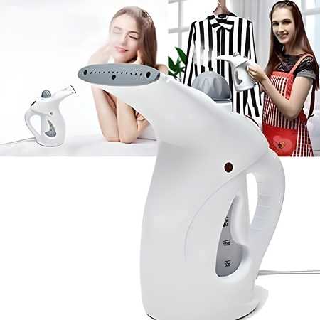 FAST HEAT-UP PORTABLE HANDHELD STEAMER – GARMENT & FACIAL VAPOR IRON BRUSH