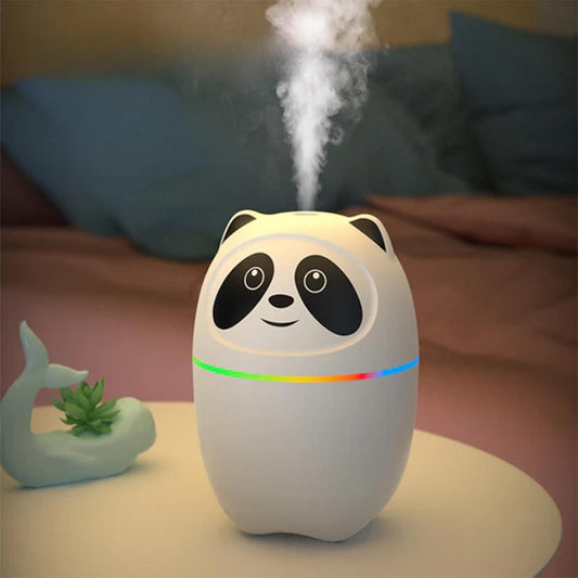 MINI CUTE PANDA COOL MIST HUMIDIFIER – ROOM MOISTURE & NIGHT LIGHT